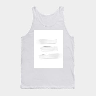 White brush strokes Tank Top